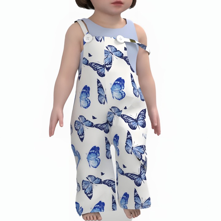 Peto infantil mariposas Lino y Alma